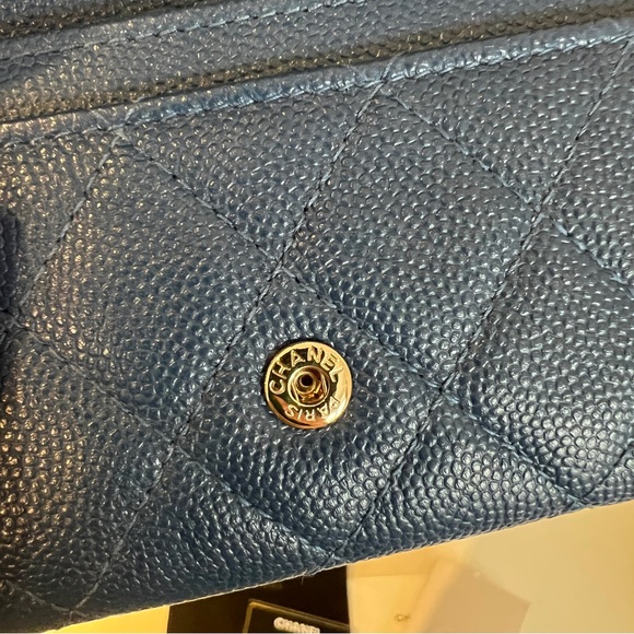 [Sold] Authentic Chanel Carver Wallet in Sapphire Blue (limited edition) - Picture 12 of 17